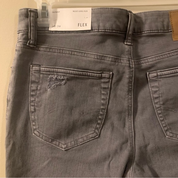 AMERICAN EAGLE NEXT LEVEL FLEX DISTRESSED SKINNY JEANS SIZE 30/36 NWT - Picture 8 of 10